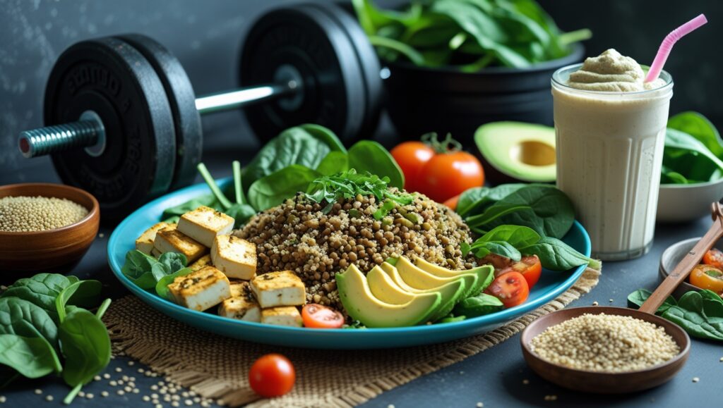 muscle gain veg diet plan image